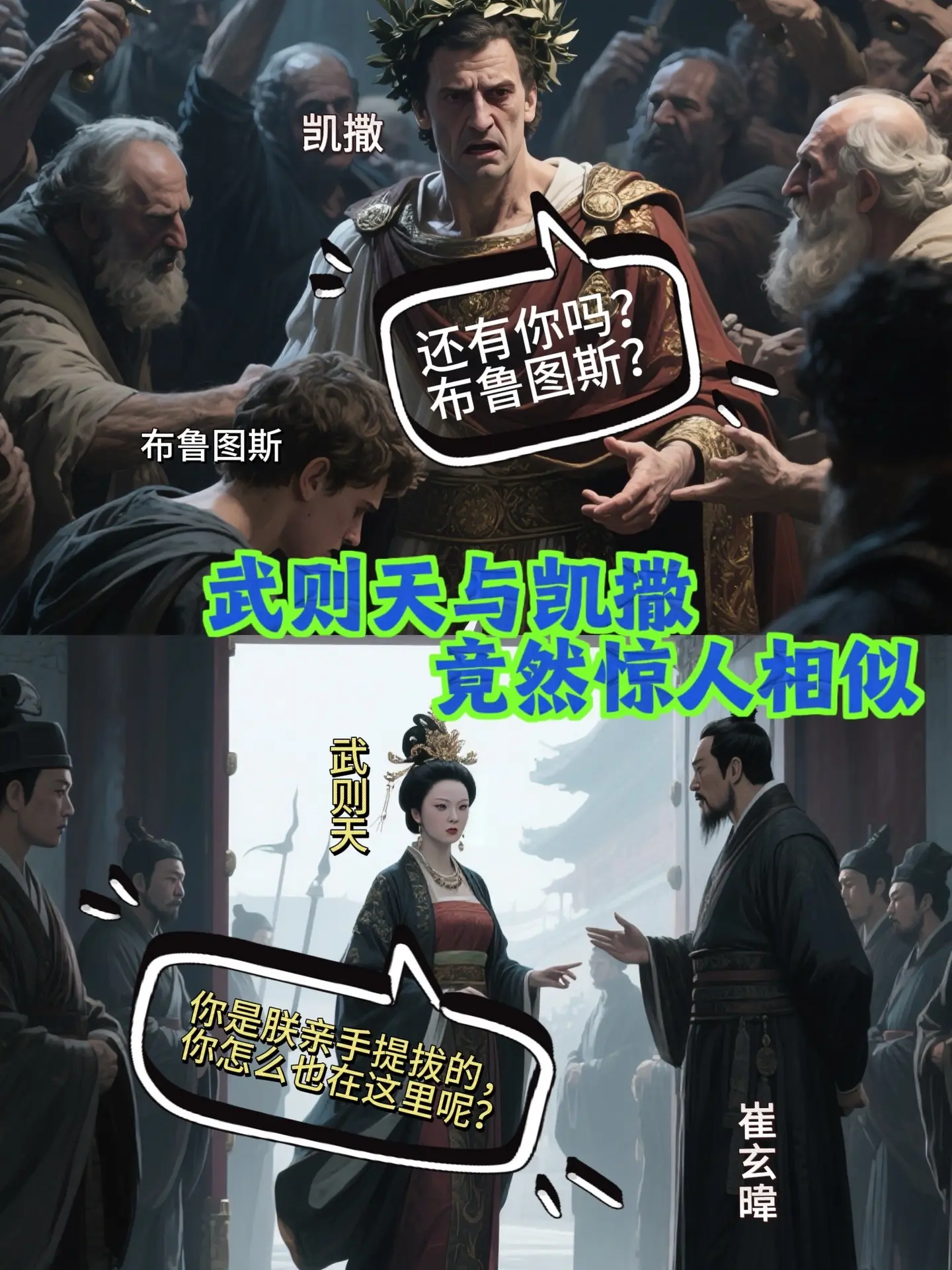 武则天和凯撒他们竟然问出了同样的问题！  二张在迎仙宫集仙殿走廊下，毫...