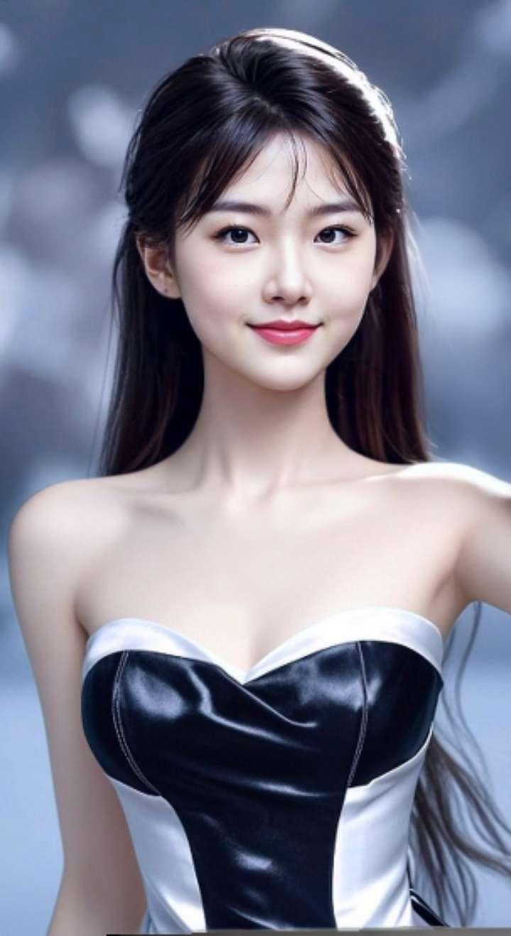 AI扩图 AI华丽佳人