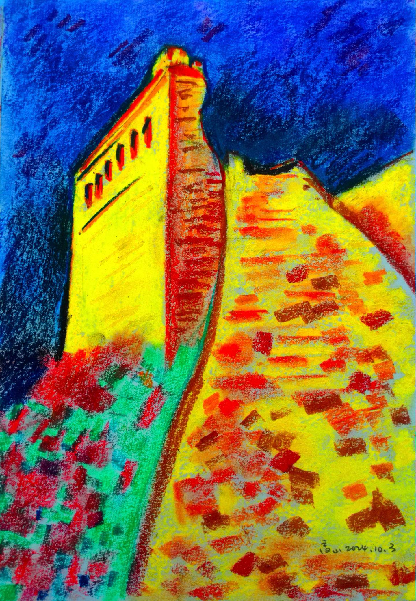 千古绝唱的望京楼。与勺子长城北端相连，伫立在断崖之上的敌台被叫做望京楼...