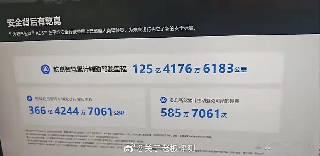 最近网上传得很火的视频，有人测华为乾崑智驾官网，断网之后累计里程数字还在往上跳，