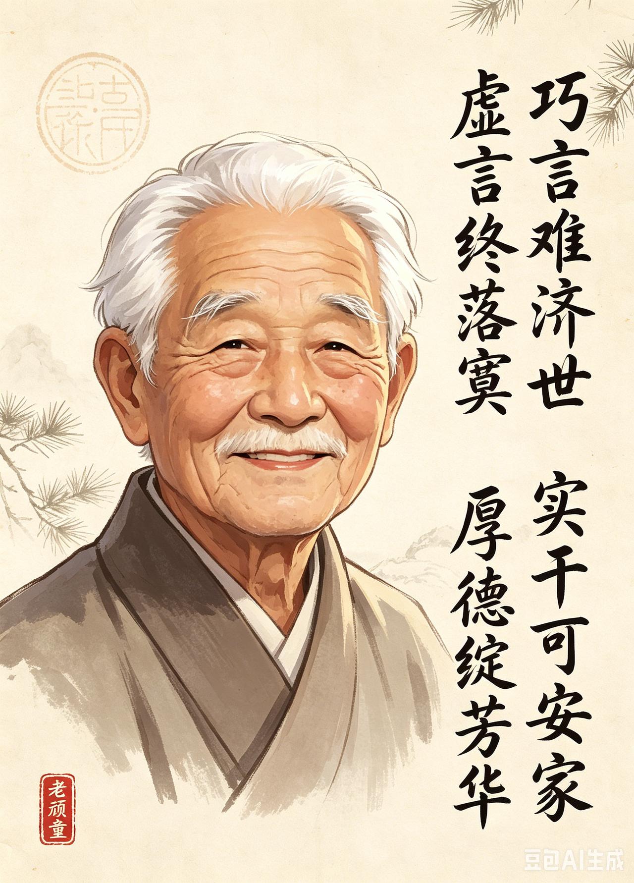 小故事
 黄牛与鹦鹉

话说一农夫，
家养俩活物：
一头老黄牛，
一只小鹦鹉。