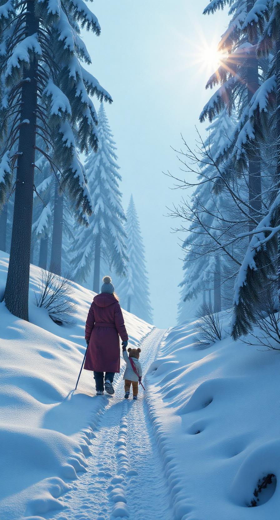 赏析：这幅下联“火树银花迎春来”与上联“冰天雪地送冬去”相映成趣。下联以“火树银