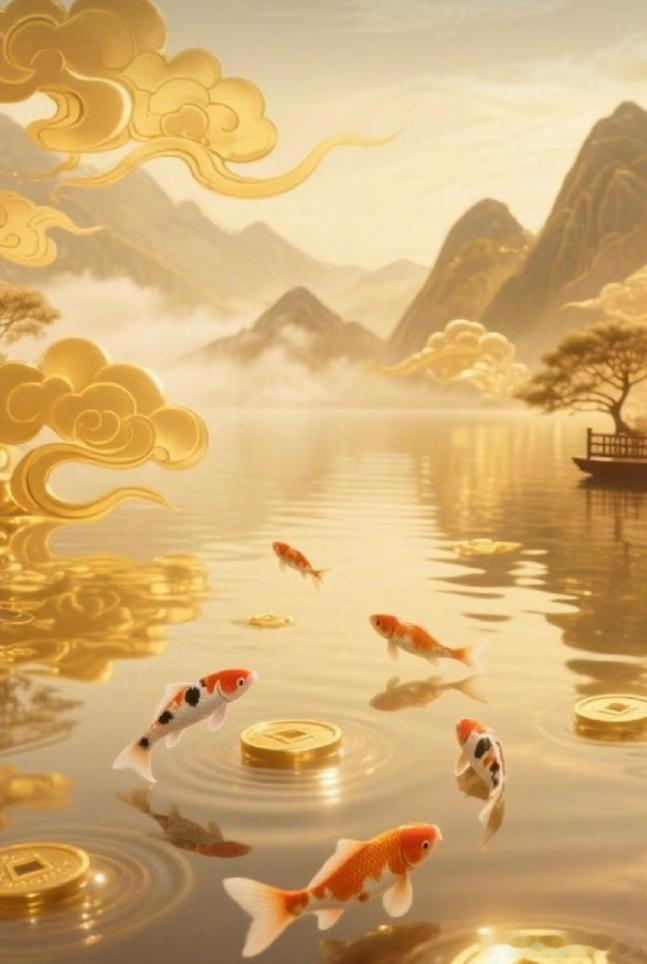 玄学好运预警！一整池锦鲤，皆是实打实的财运具象。你一直期盼、所求的财富，马上就要