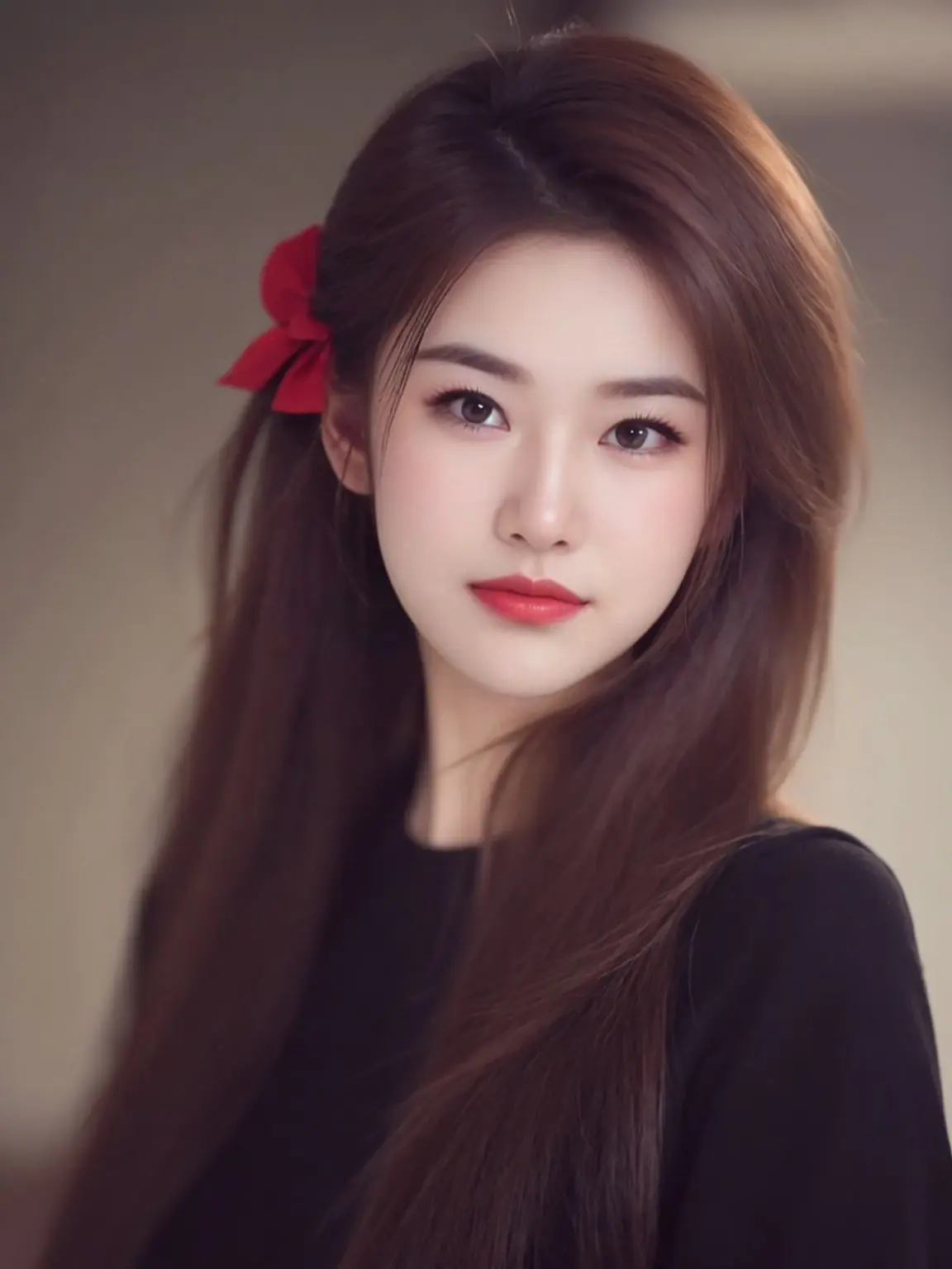 AI棕发生活照 ai创作