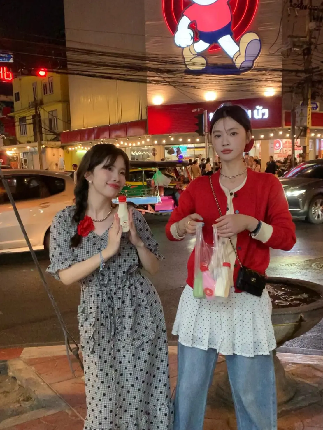 和姐妹一起告别春天，迎接夏天。