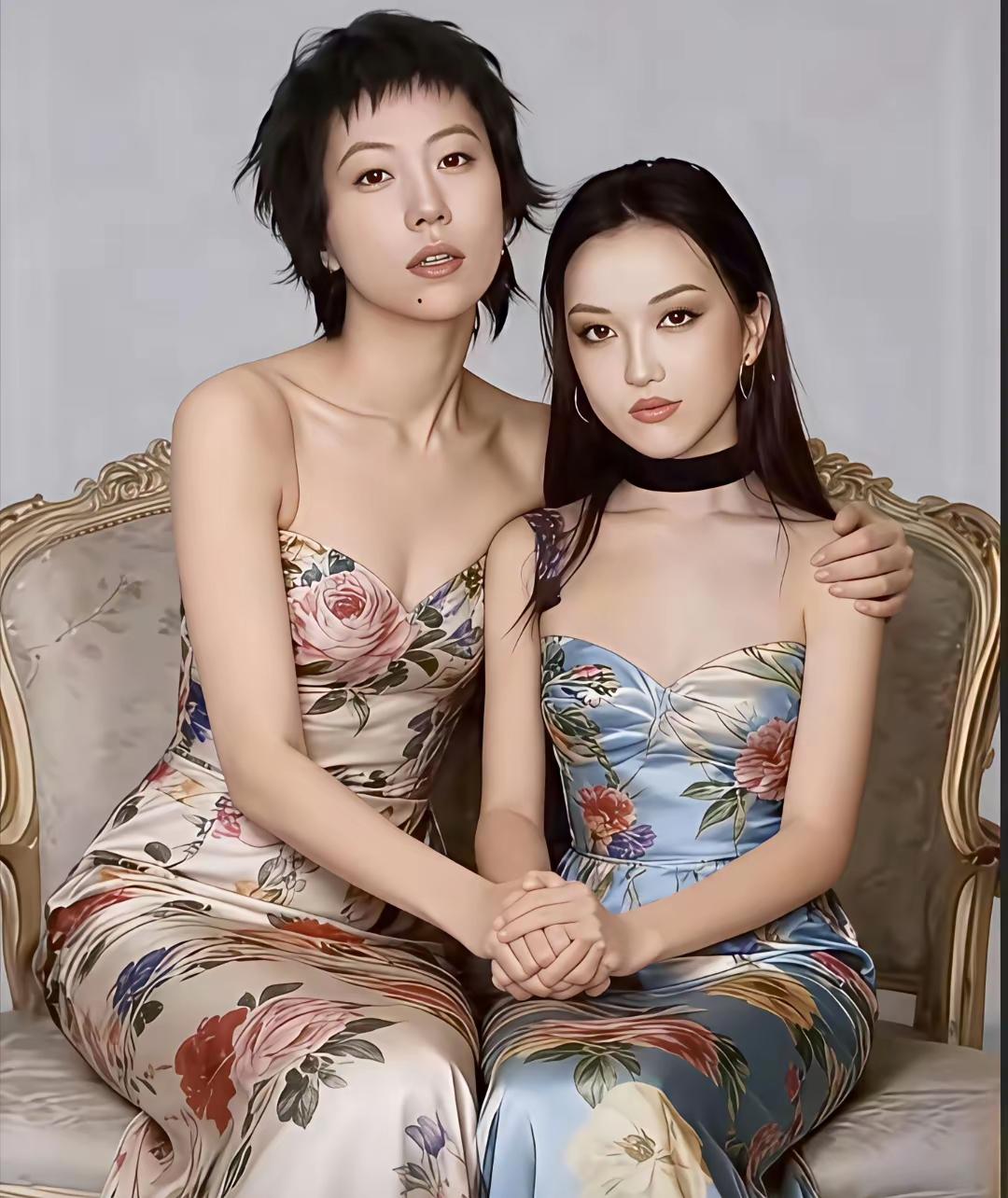 王菲的两个女儿真的是越来越漂亮了 ！关键是这一对姐妹花 感情还特别好 ，两个人都