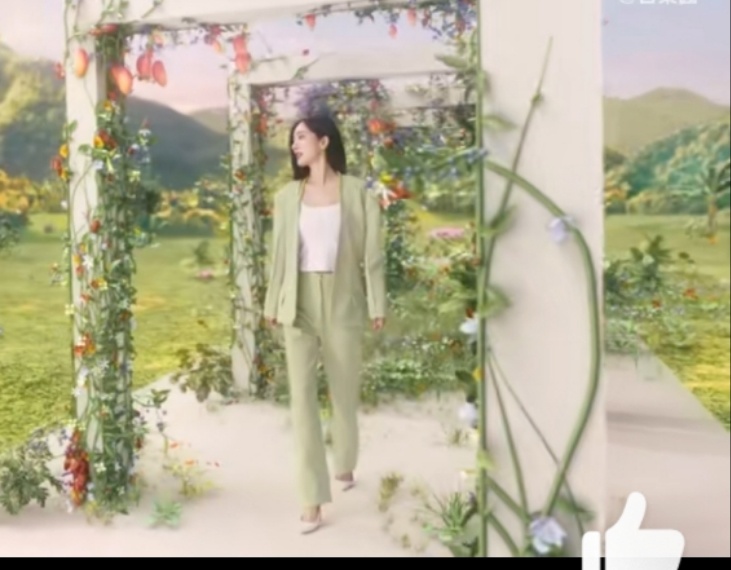 #杨幂薄荷绿套装##杨幂绿色套装#杨幂绿色套装，不错不错 ​​​