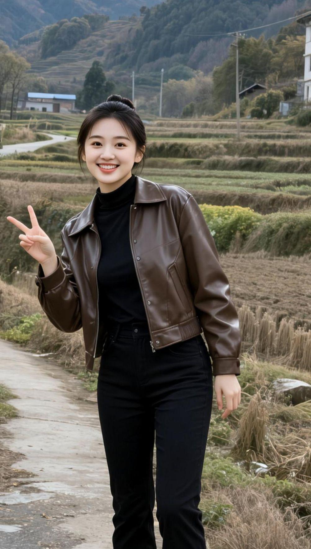 AI简约随拍 抖音ai创作 我是农村姑娘 用歌声记录我们的农村生活