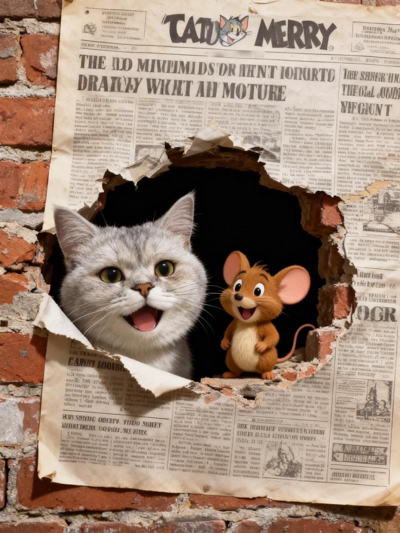 砖墙萌趣风 萌宠 银渐层 也太可爱了吧 超级可爱的小猫咪