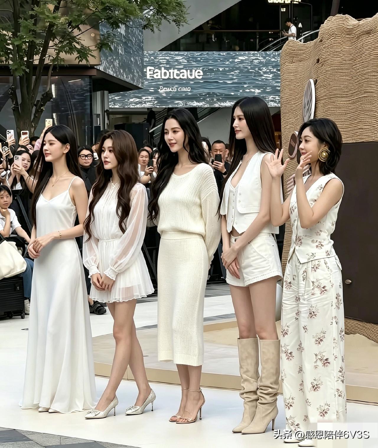 我敢肯定，这五位美女往那儿一站，十有八九的男人眼睛都会紧紧盯着2号！这可不是我瞎