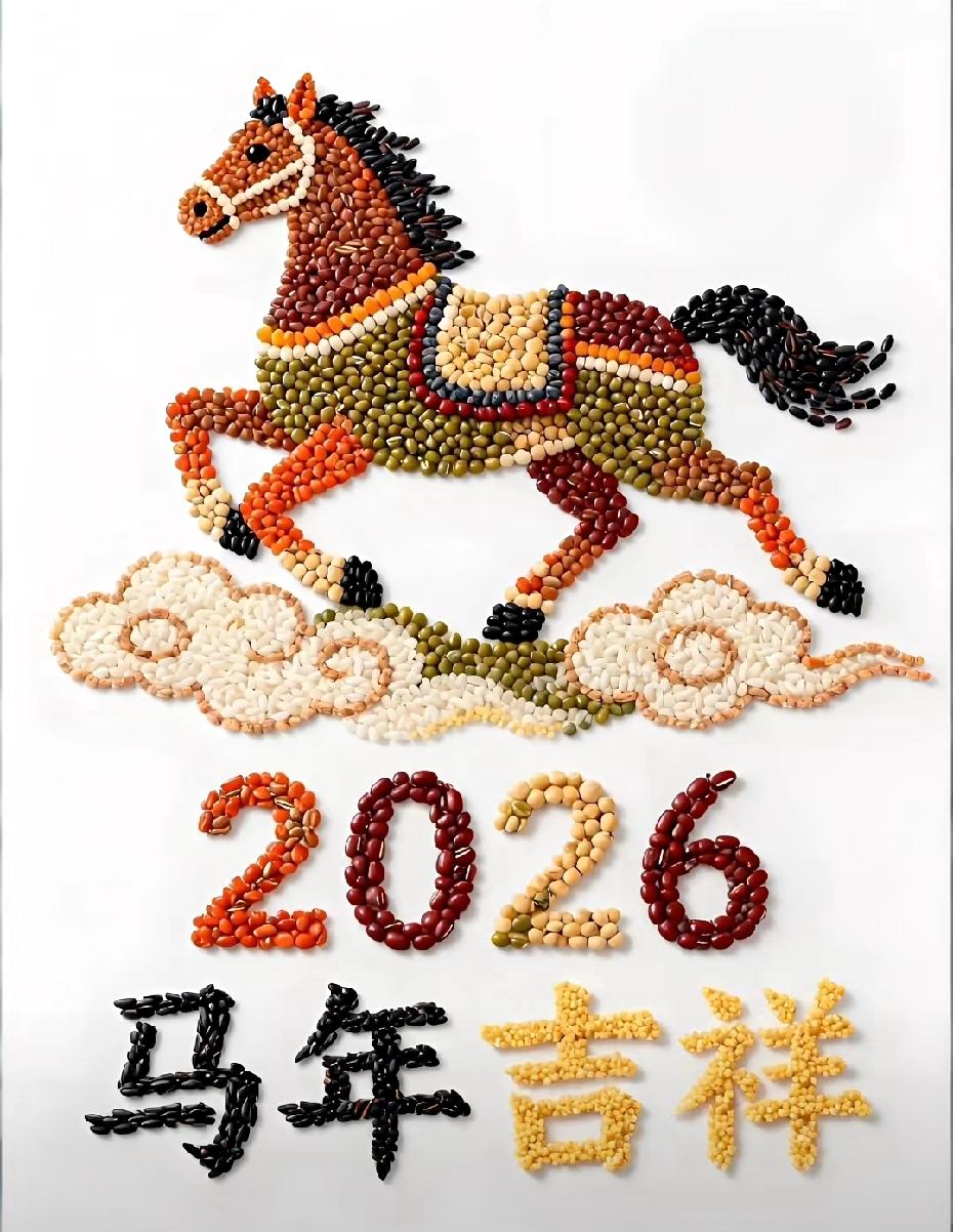 2026马年吉祥——五谷杂粮画🖼️
你更喜欢哪一幅？[呲牙][呲牙][赞][赞