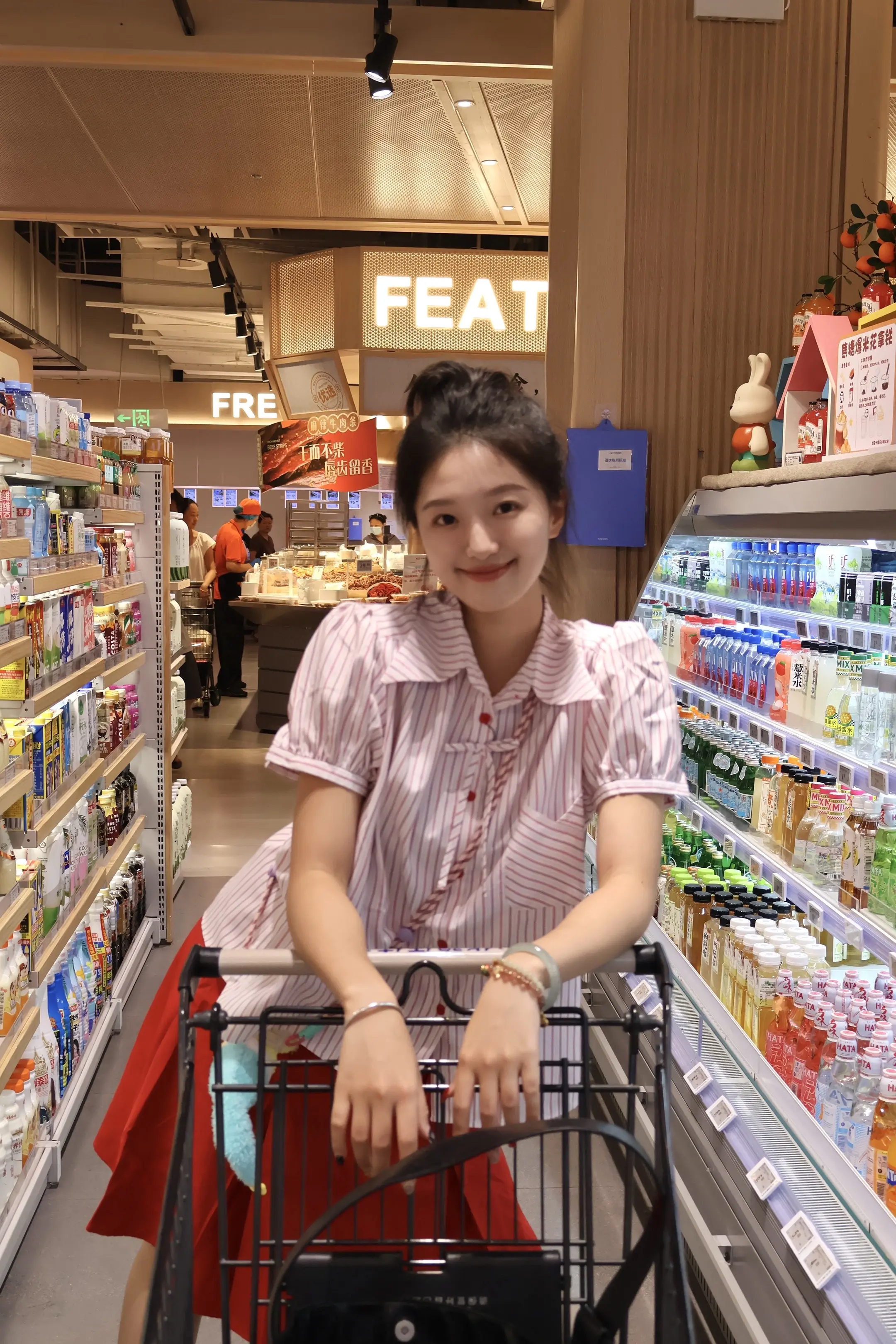 我喜欢我的生活是五颜六色超市拍照