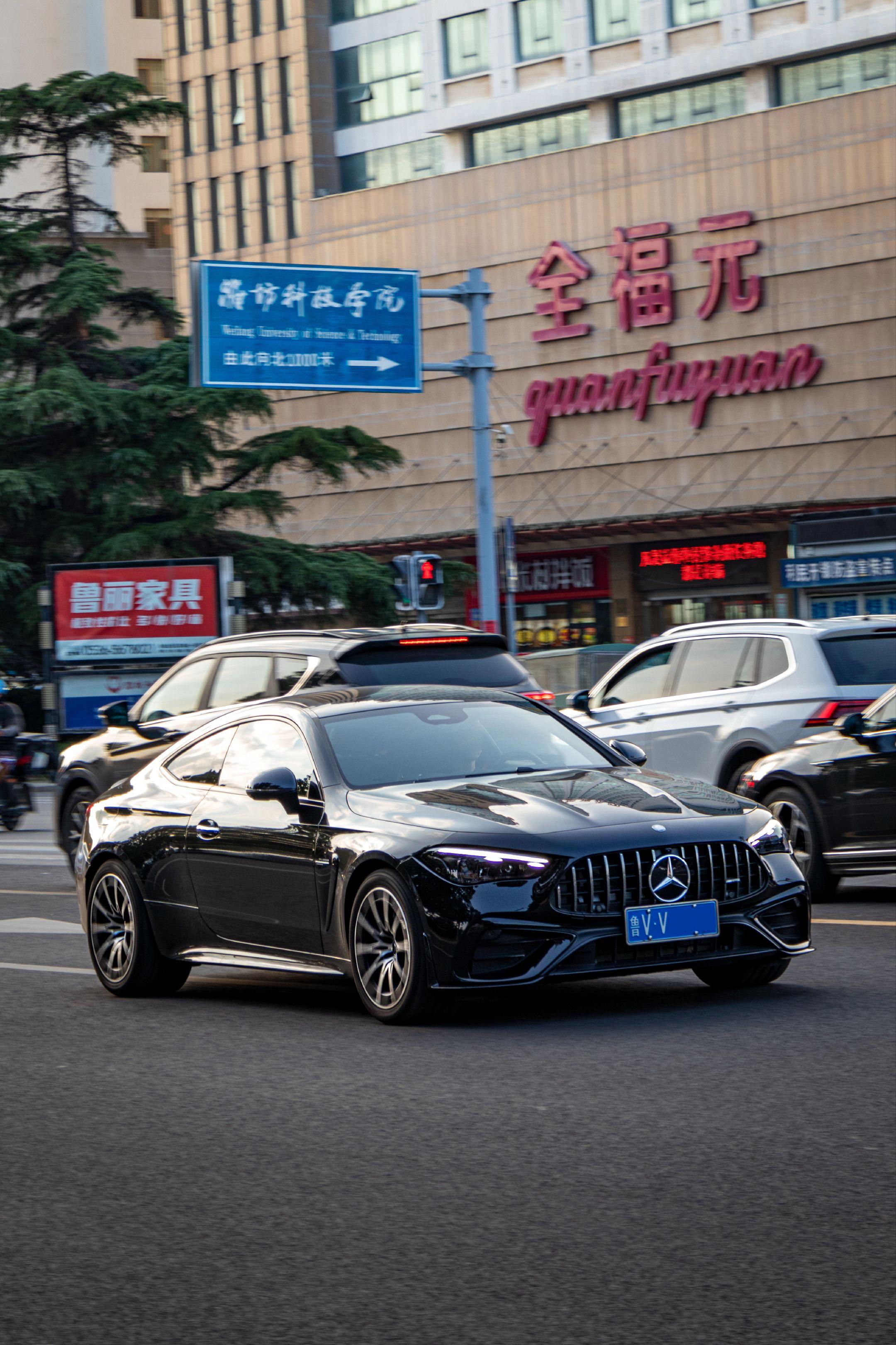 寿光东城汽车街拍，新款奔驰cle53，仰望u7，c63，思域typer登场