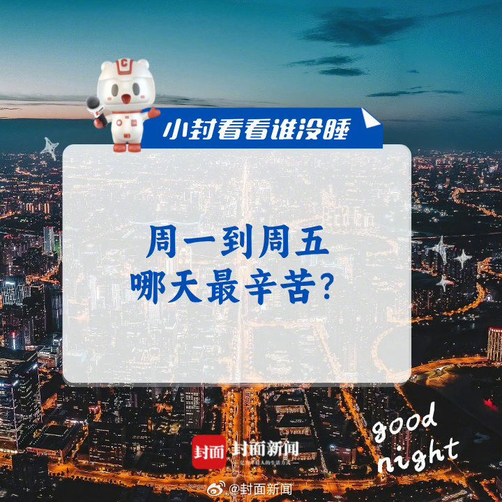 #小封看看谁没睡# 今晚闲聊：#周一到周五哪天最辛苦#？[打工人] ​​​