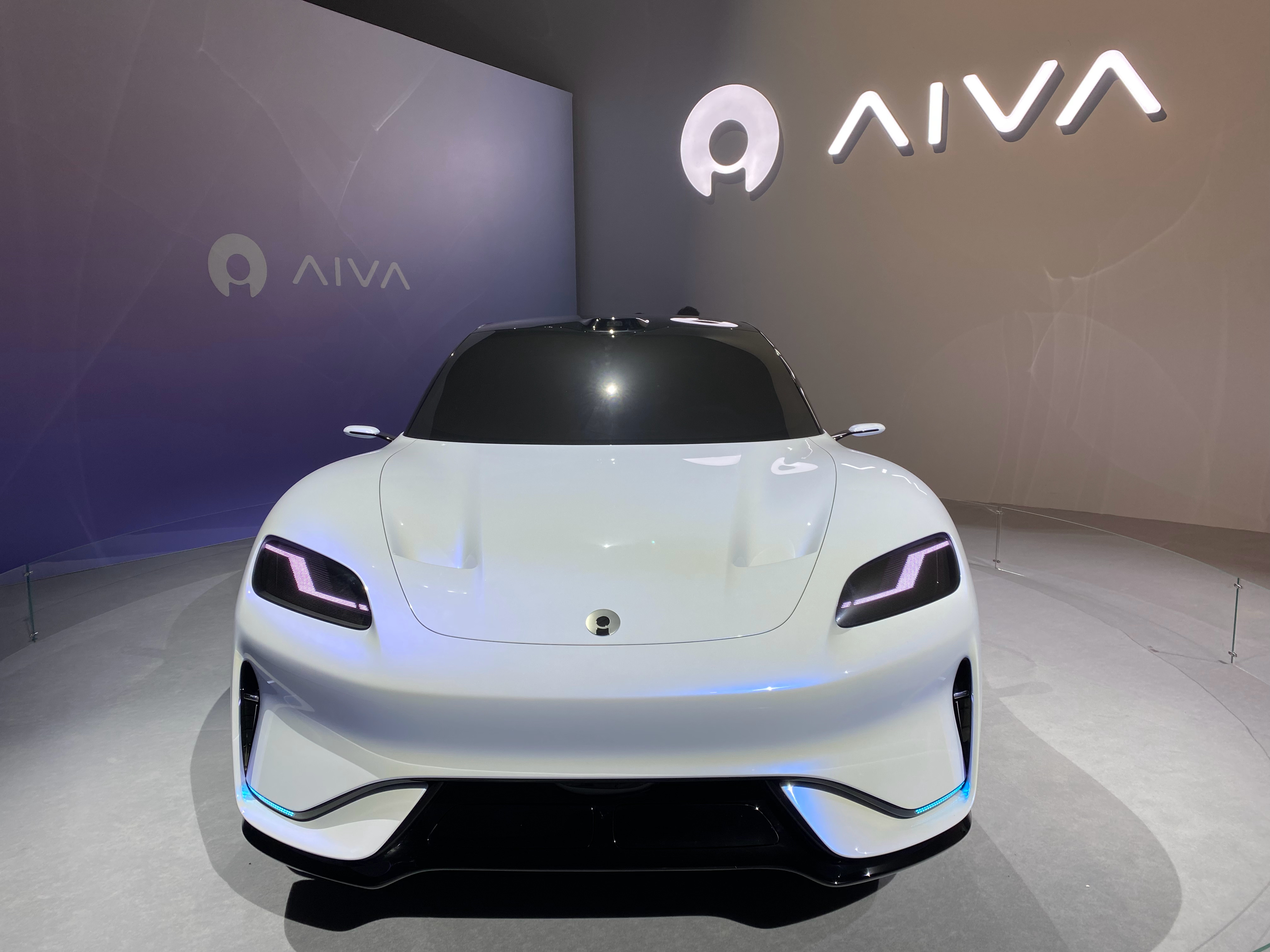 AIVA发布会赛豆科技AIVA概念车现场实拍，第一眼就能感受到强烈的“AI生命体