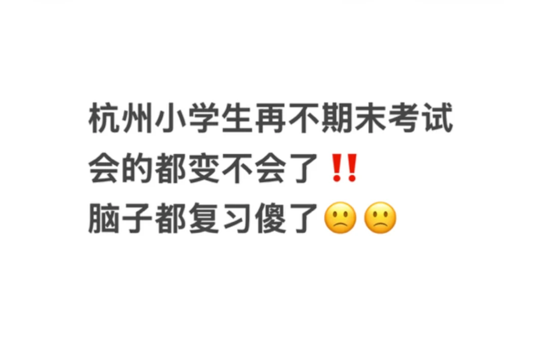 谁能救救杭州小学生，越复习越错，越补越漏‼️