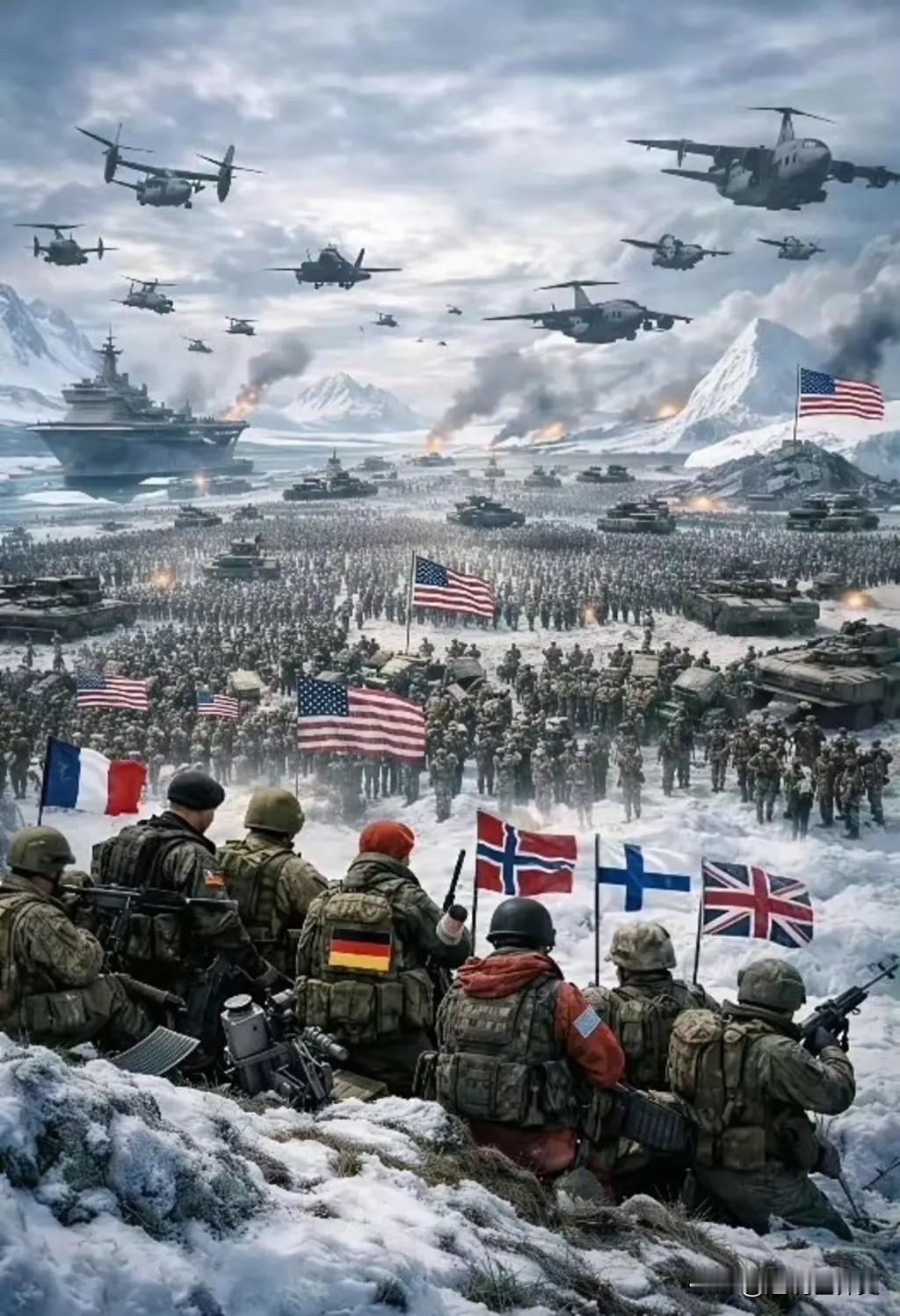 美欧之间，围绕着格陵兰岛的争执与对抗，会真的变成Ai推演出的这样吗？美国占格陵兰