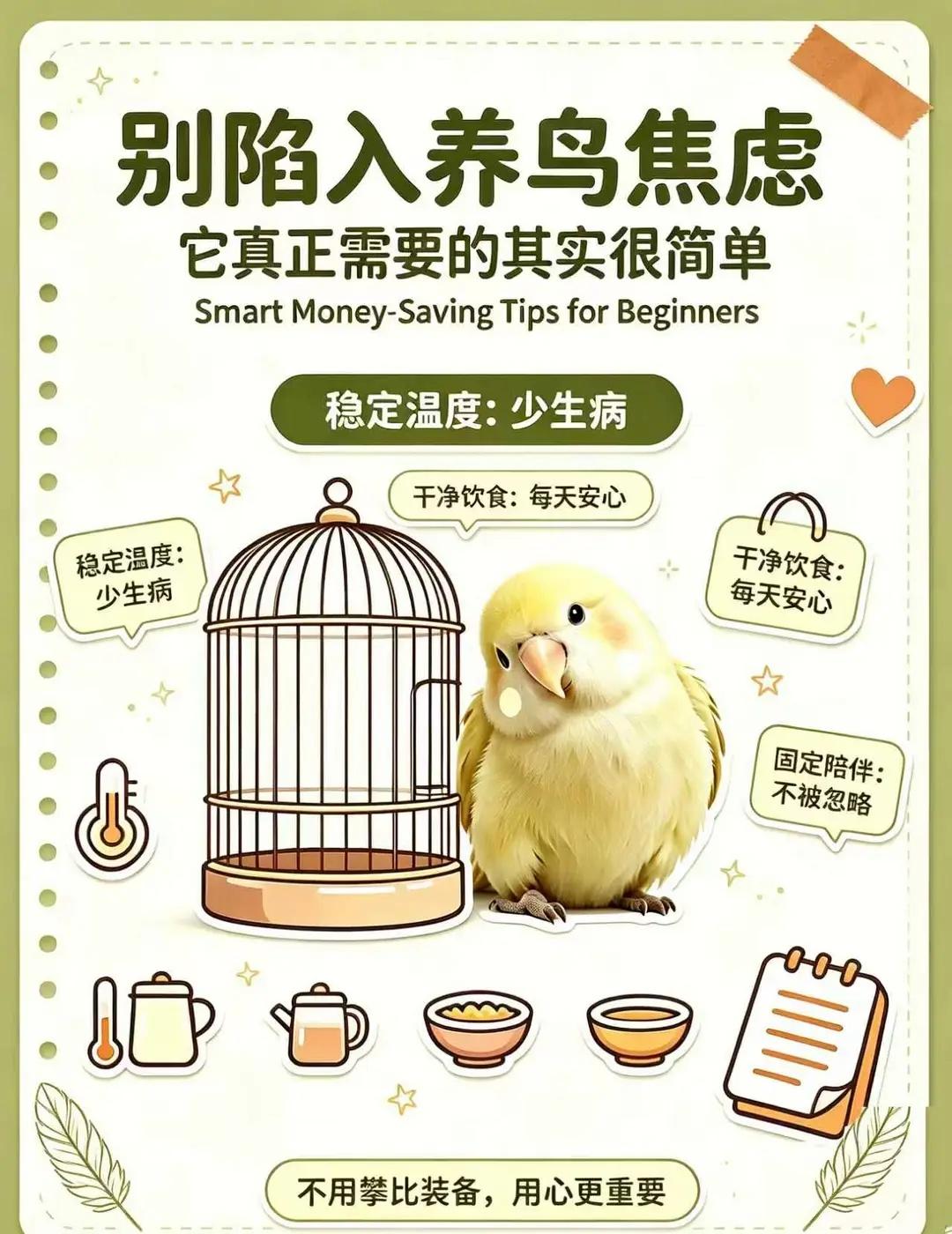 你家鹦鹉其实超幸福！
很多主人都忽略了这些小细节
总觉得没给鸟宝买豪华笼、进口零