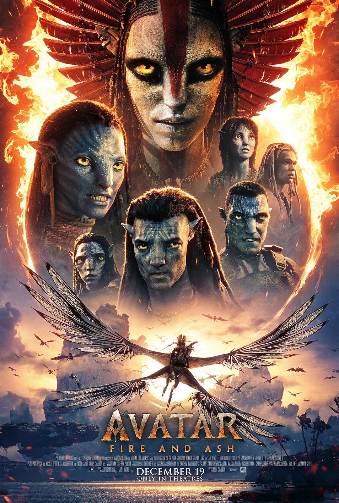 4K蓝光BD2160P中英特效字幕版！阿凡达：火与烬 Avatar: Fire 