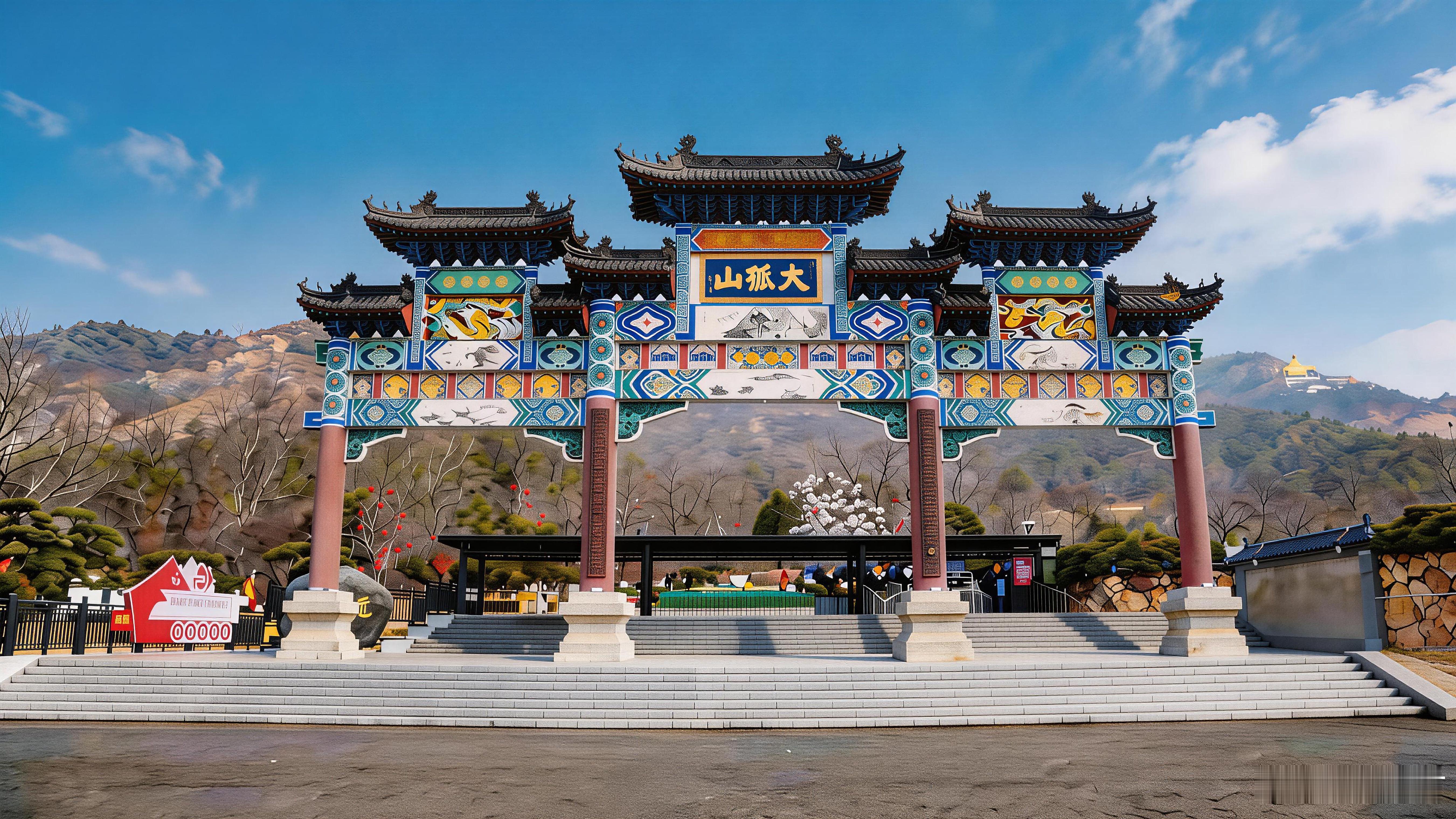 这会儿谁还没在大孤山杏梅花这段挤过？真的就是顶流现场。花压在古街上，人从入口一直