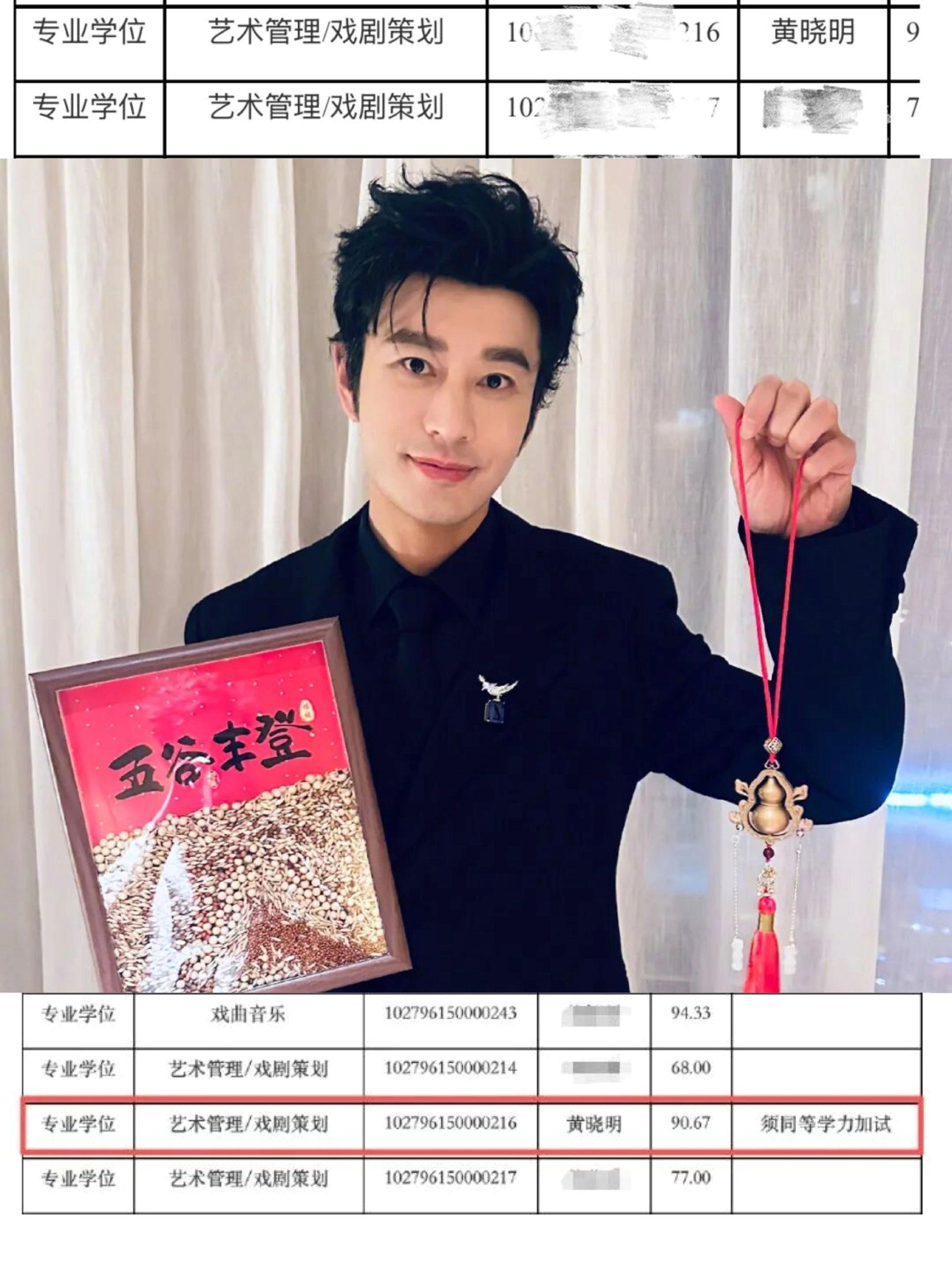 黄晓明，博士上岸！6月10日，上海戏剧学院公布了2026年博士研究生拟...