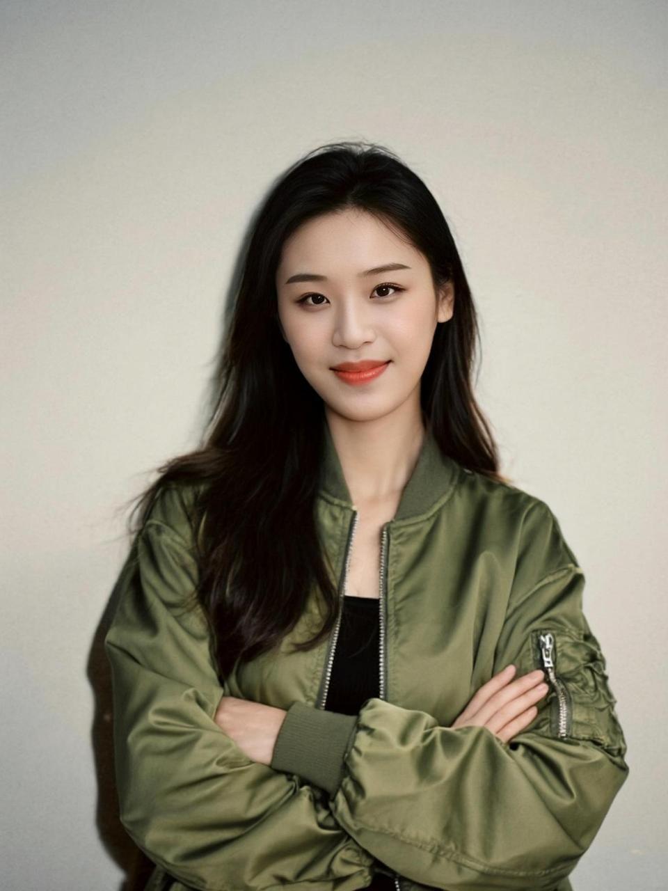 在光影交错的瞬间，捕捉到一抹独特的绿意，仿佛是都市丛林中的一片秘密花园。夹克的质