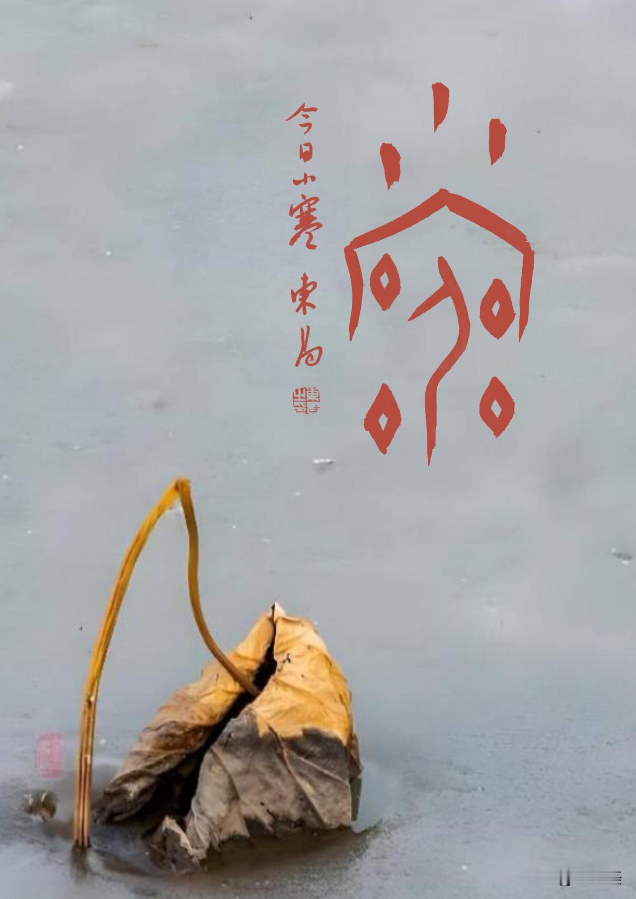 晒晒你的书法佳作闵东昌书法今日“小寒”