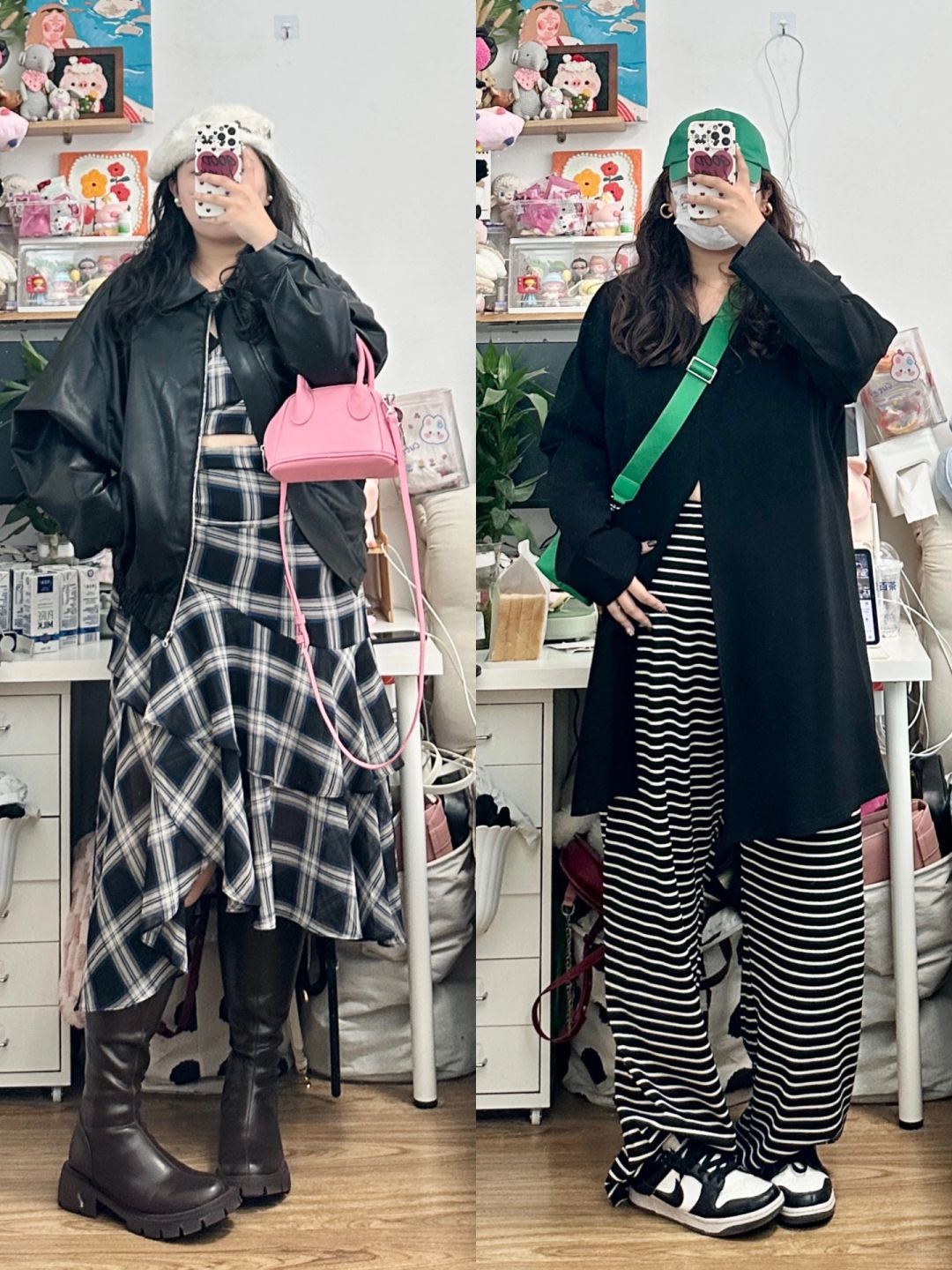 大码穿搭 | 酷酷的大码女生秋日搭配～🕶️