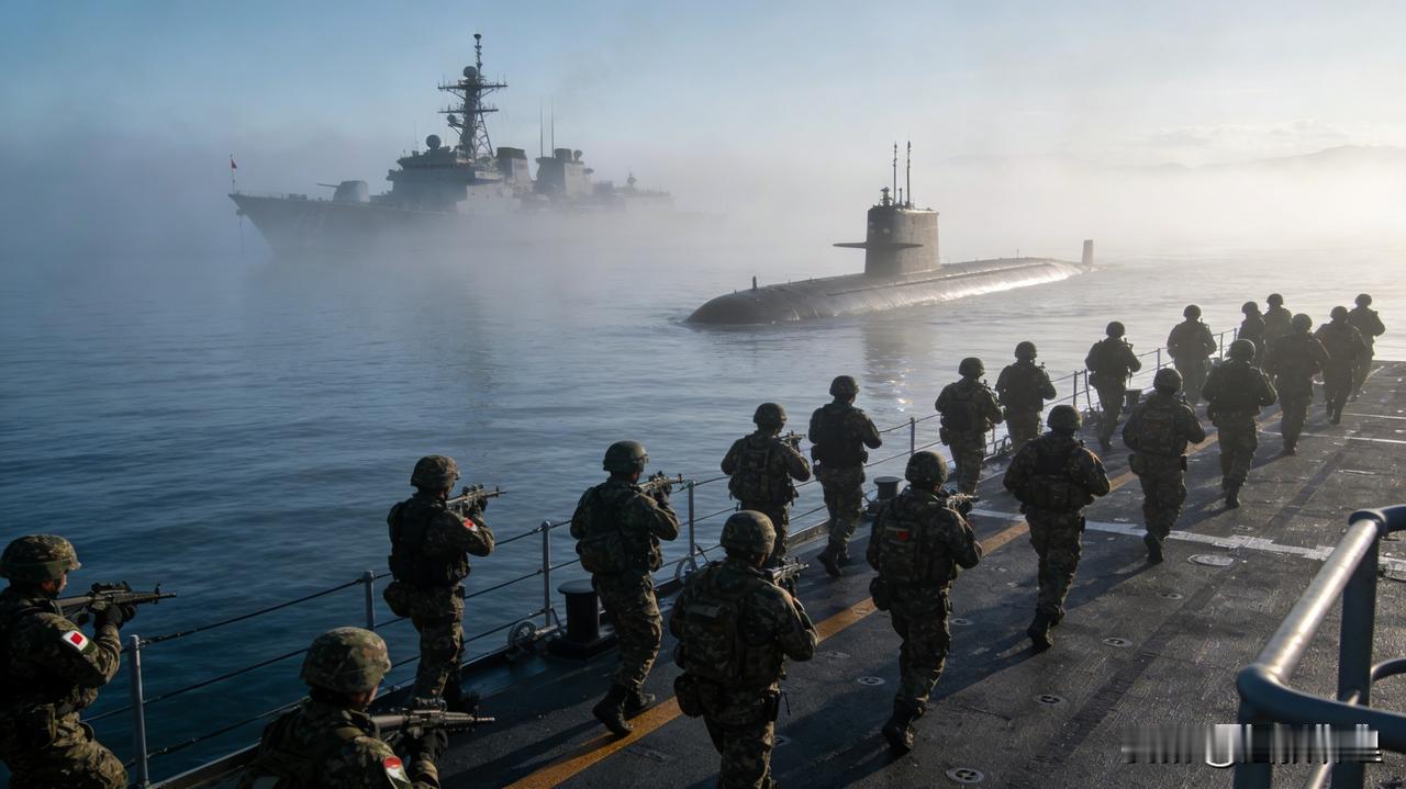 假设…小日子突袭北方四岛～雷达站、防空阵地、指挥中心被导弹精准命中，火光冲天，通