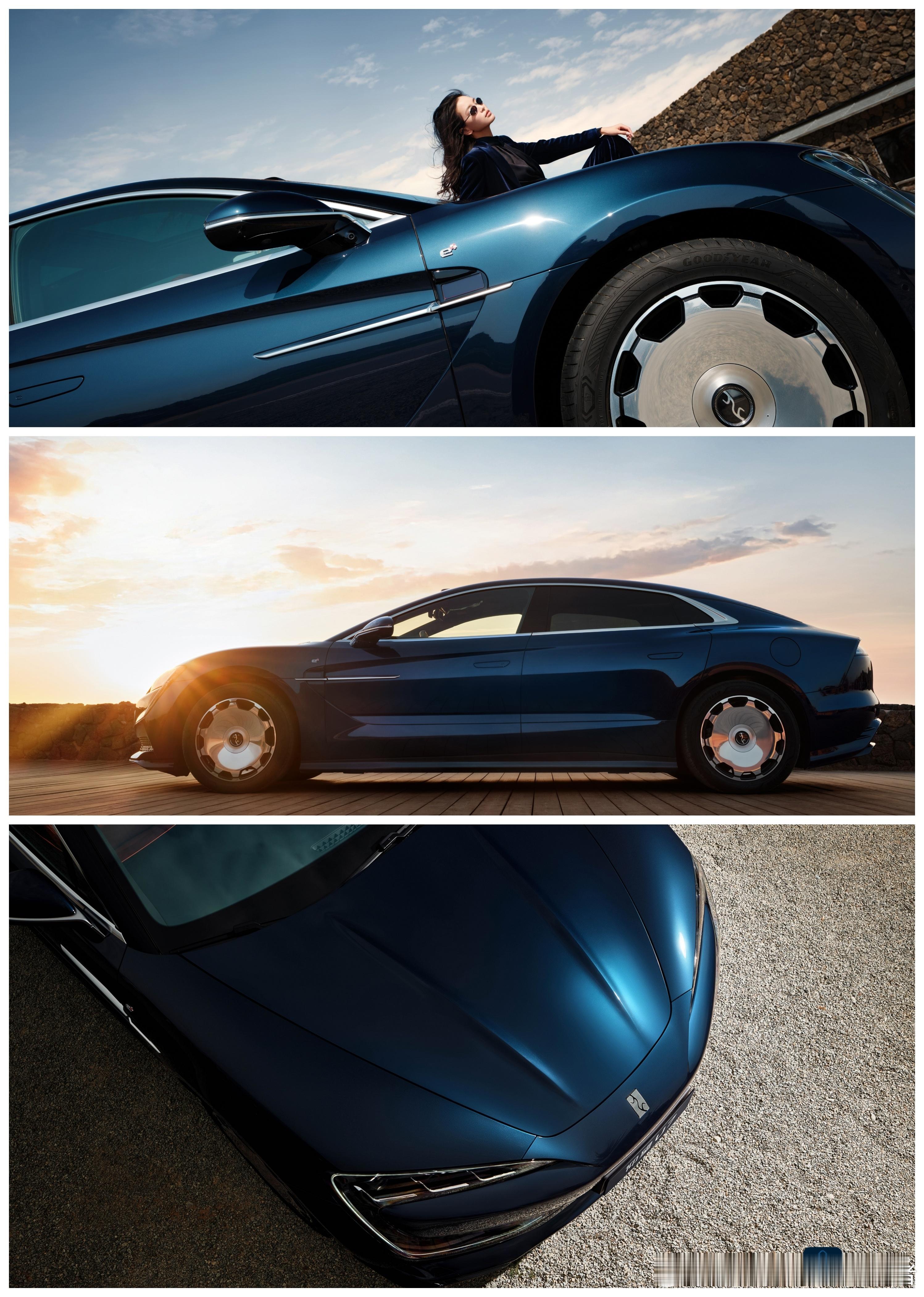 仰望U7新增星河蓝配色，这个车漆的质感看上去挺高级的，不知道实车啥样子。我挺喜欢