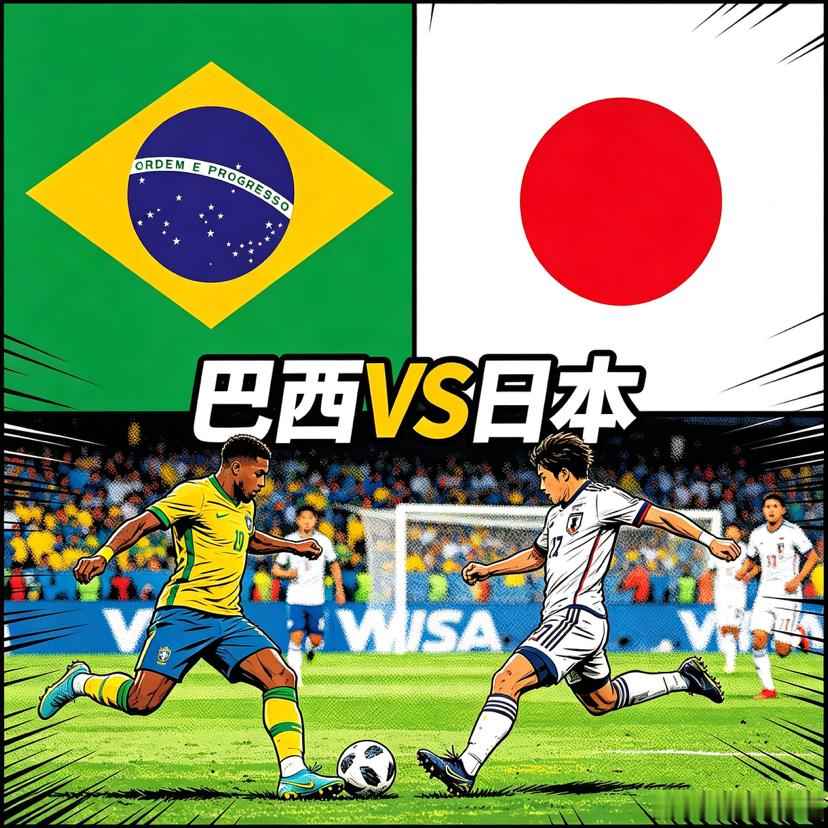 美加墨世界杯 巴西VS日本，这场生死局藏着多少剧本！⏰比赛时间 01:00🇧?