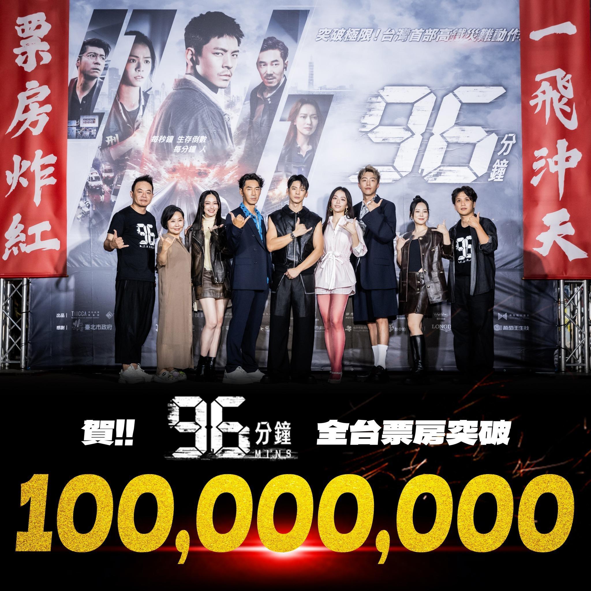 2025年第38周台湾票房 ：1.《96分钟》蝉联冠军，最新票房破亿；2.《鬼灭