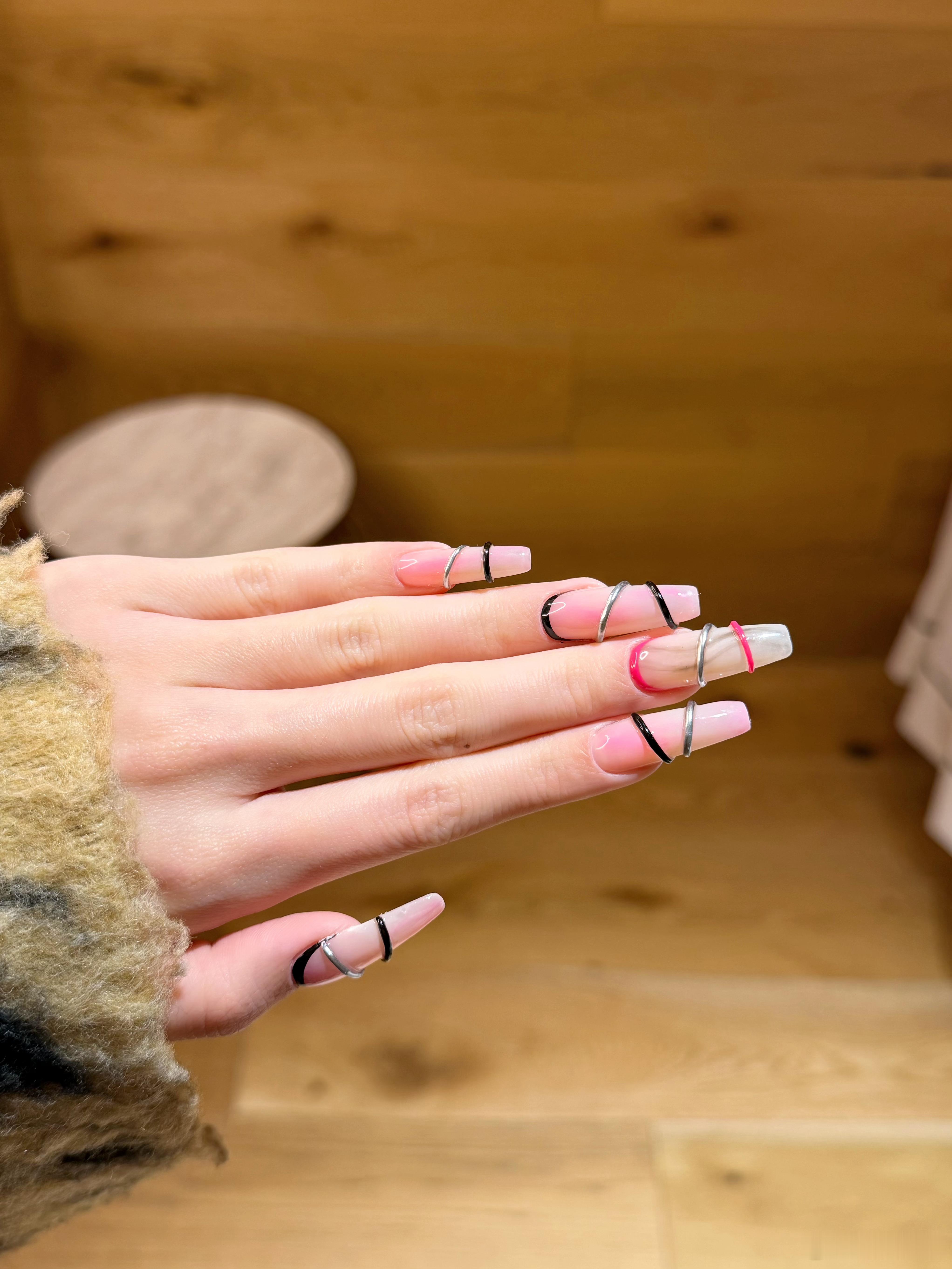 超爱我的🆕💅 （我自认为的涩谷辣妹风🌬️）做了6个小时🥹早上9点就开始坐