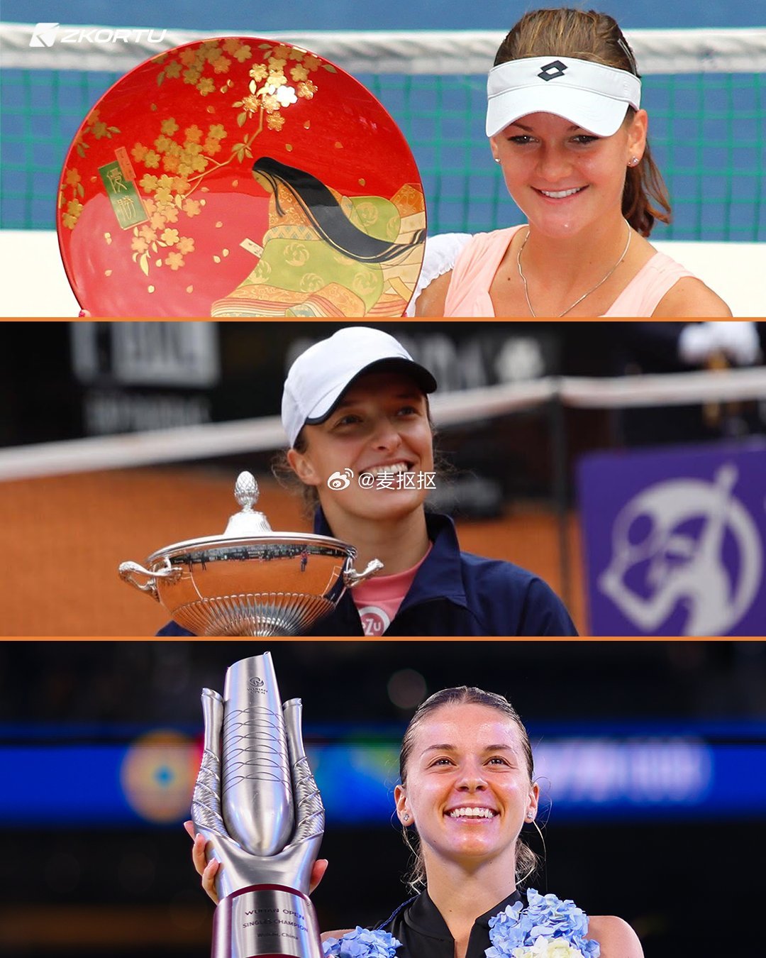 波兰🇵🇱选手的18个WTA 1000级别单打冠军🏆这一切由A·拉德万斯卡开