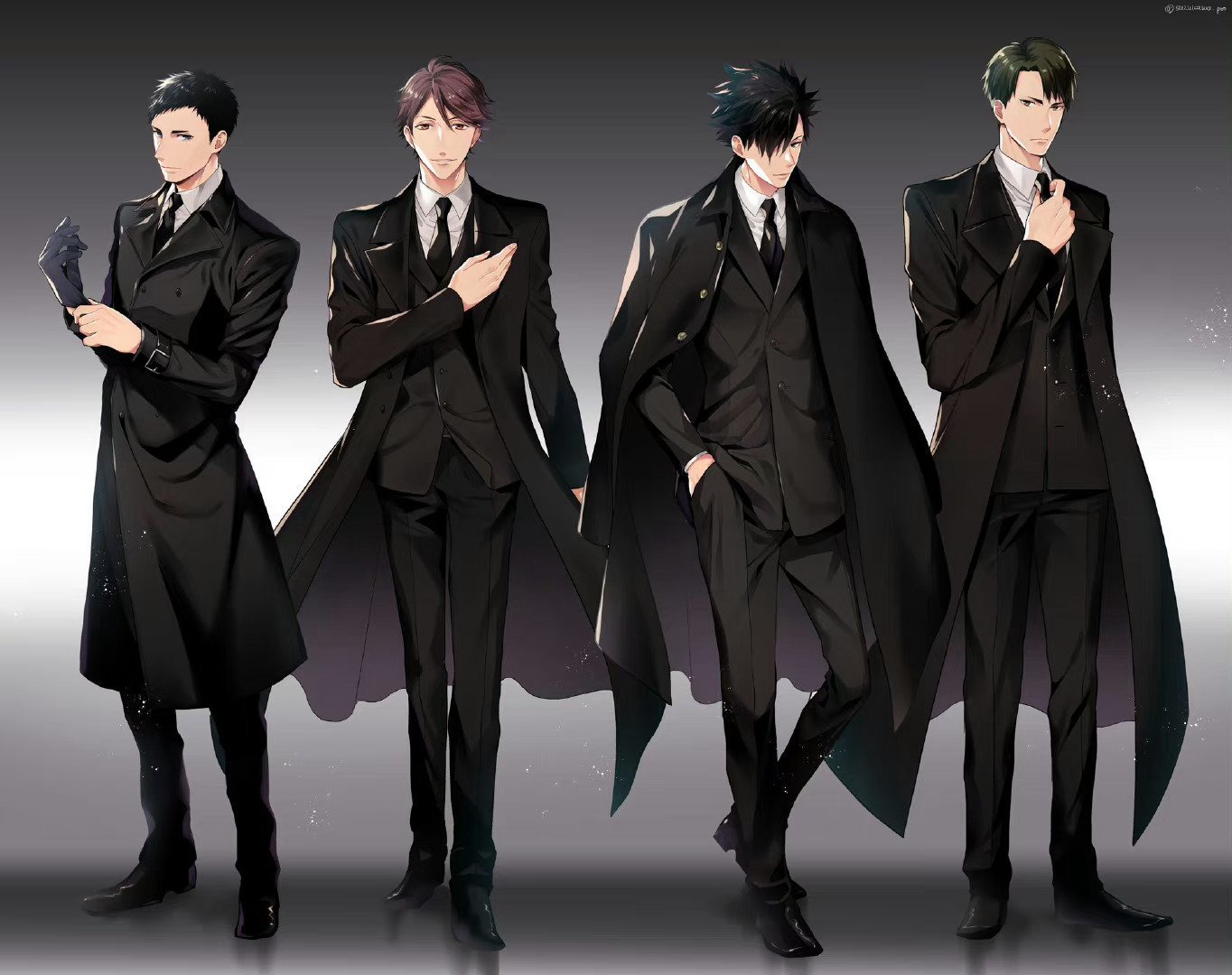 排球少年穿西装的排球少年，太帅了吧！漫画x.suzukawa_poo 