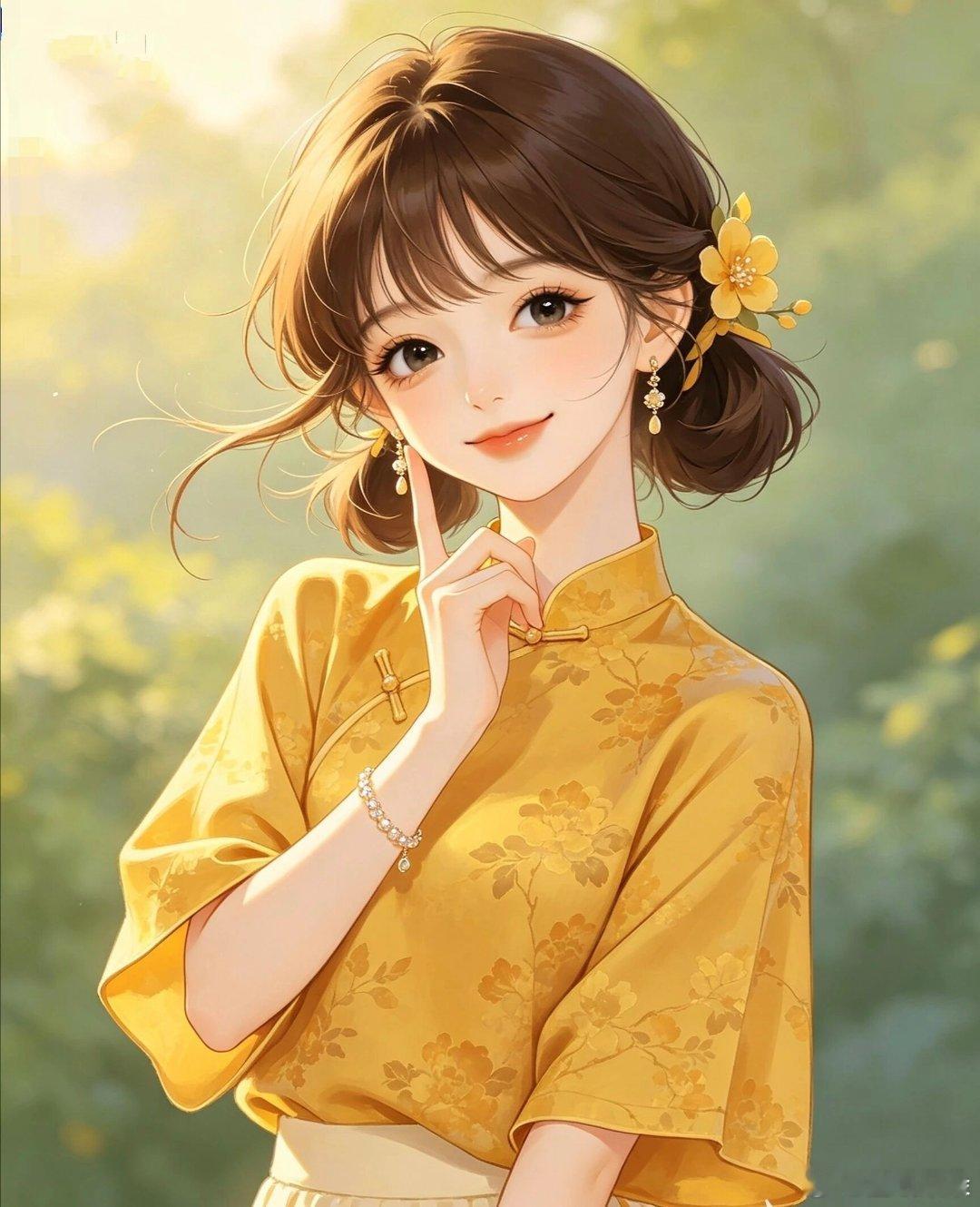 精致甜美女生头像 