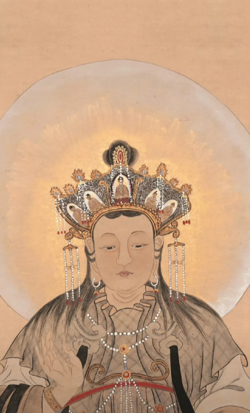 看到这个古画里的菩萨，秒赞的你都有好运啊  