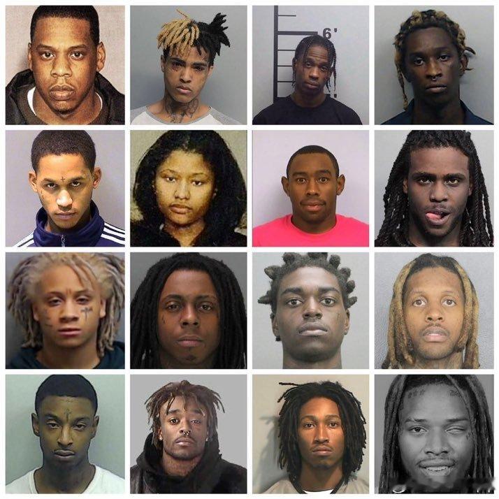 那些著名说唱歌手被逮捕时的照片哪位最现象级？ 