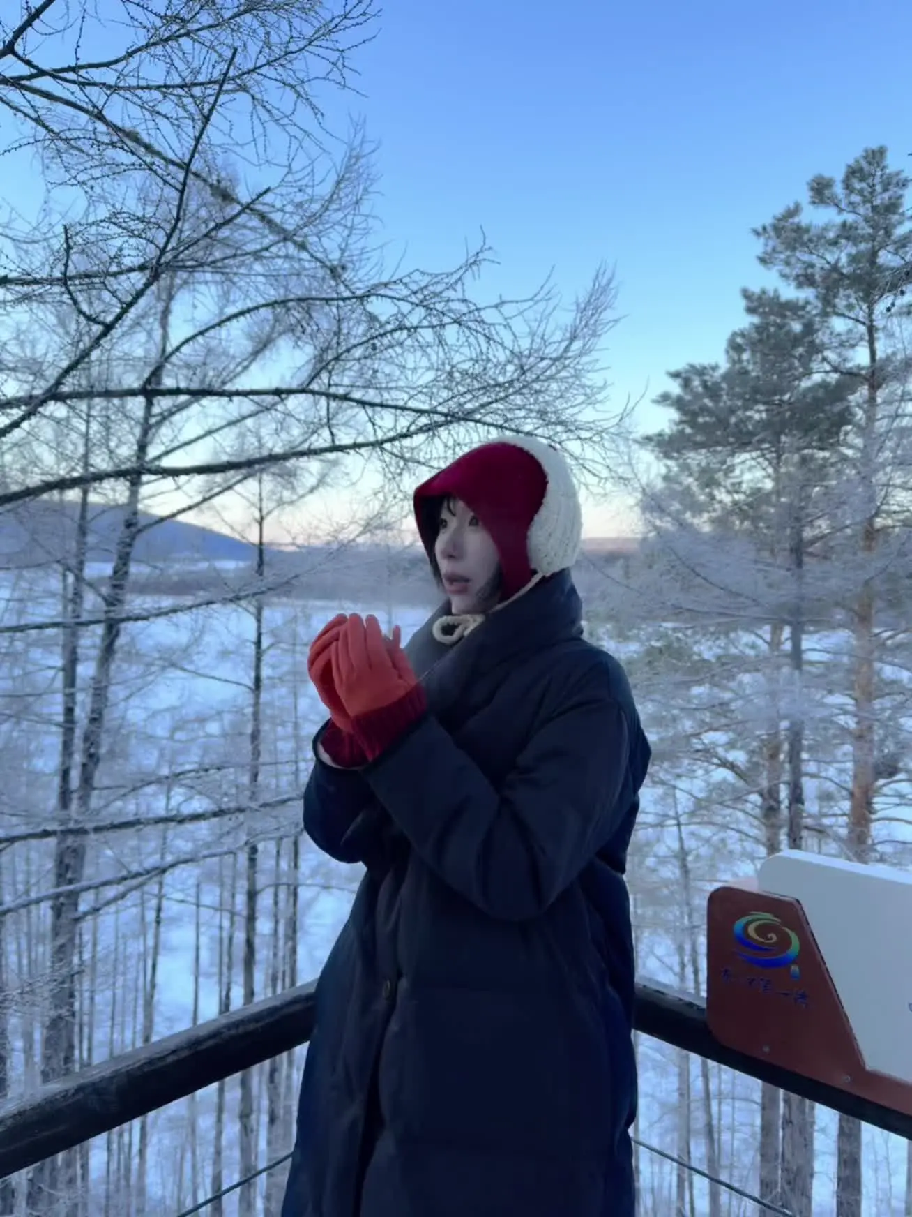 光是下雪就已经很美好了 何况我们就快见面了