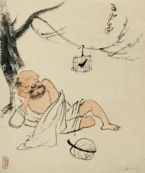 金地夜寒消美酒，玉人春困倚东风
             ————赏春困图