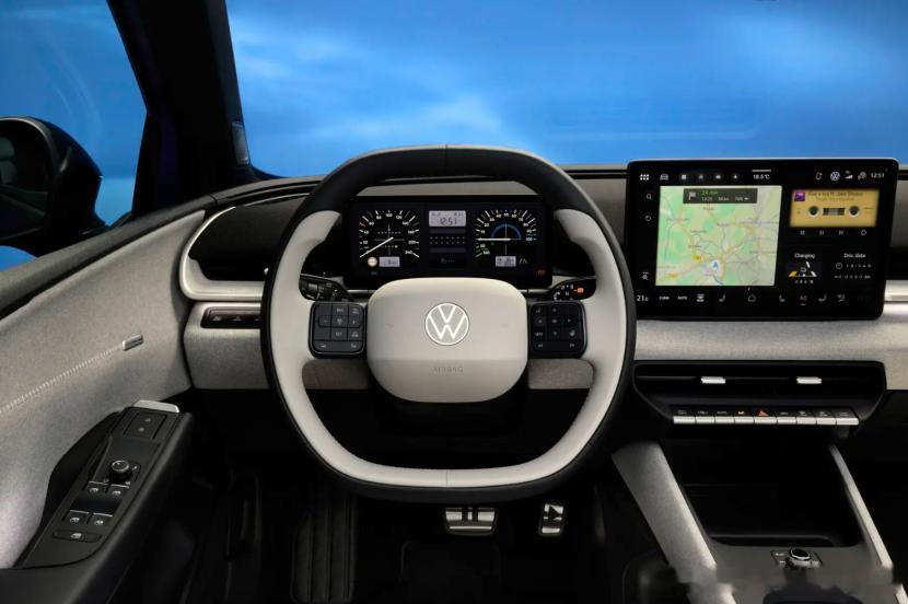 实用+科技感等于全新大众ID.Polo的内饰设计。日前，大众正式发布了电动ID.