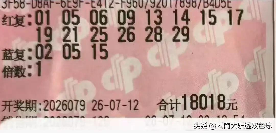 双色球最多中过多少钱?
双色球26079期大票，
