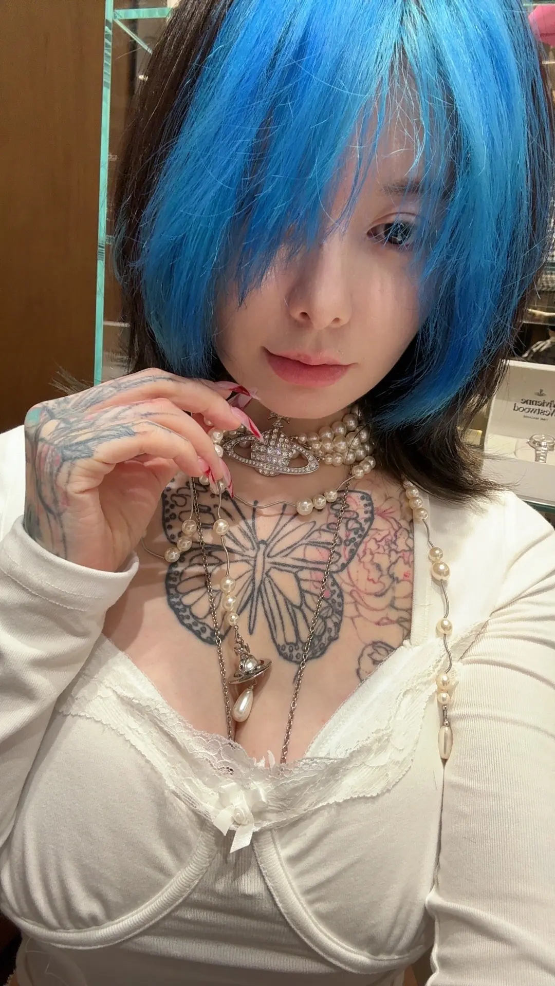 甜妹 蓝发
