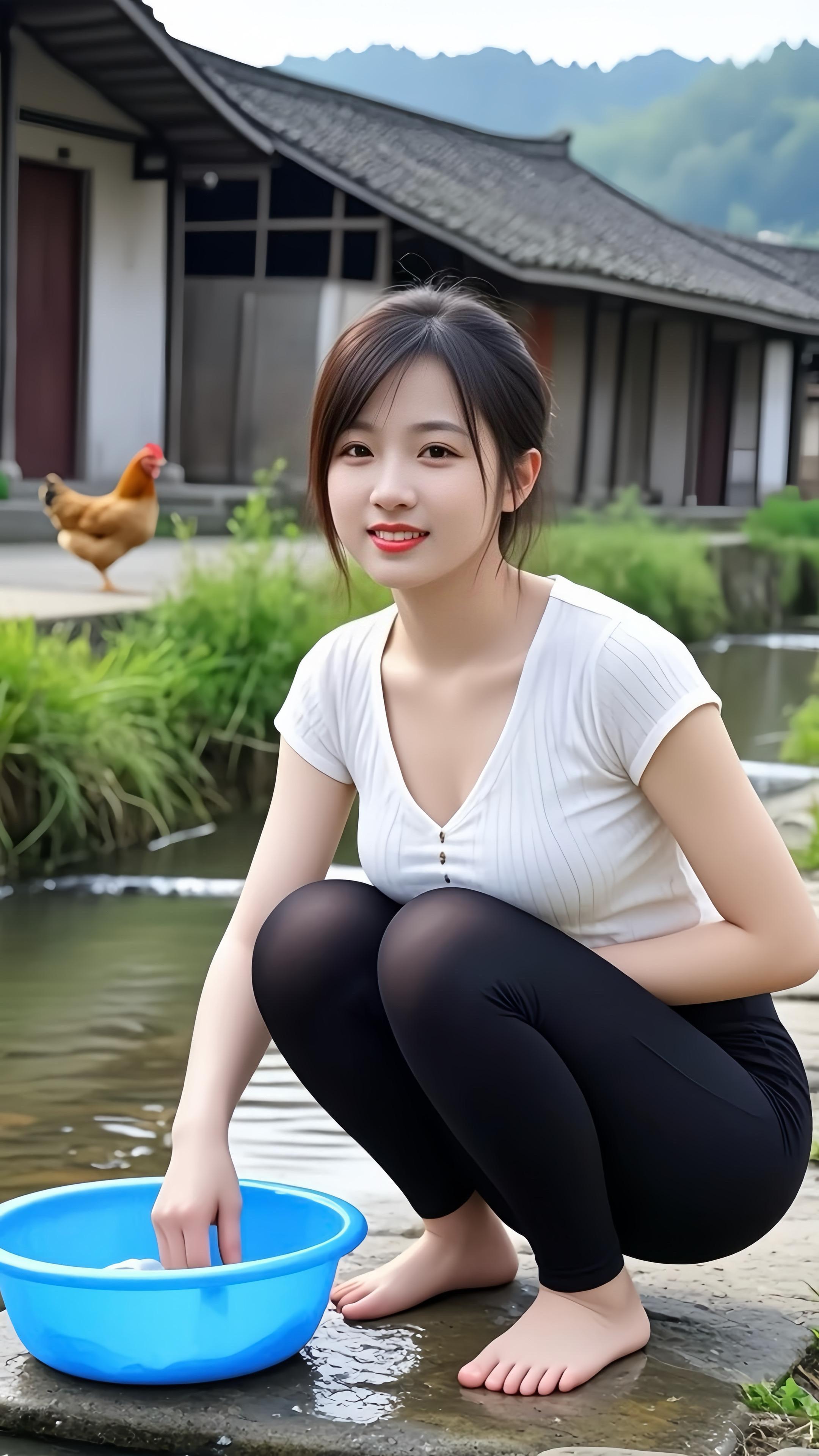 内容启发搜索 穿搭 村里的姑娘 完美身材 农村生活