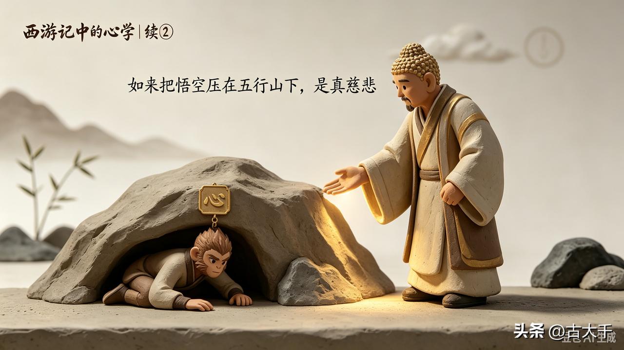 西游记中的心学（续③）：如来把悟空压在五行山下，是真慈悲

很多人替悟空委屈。一