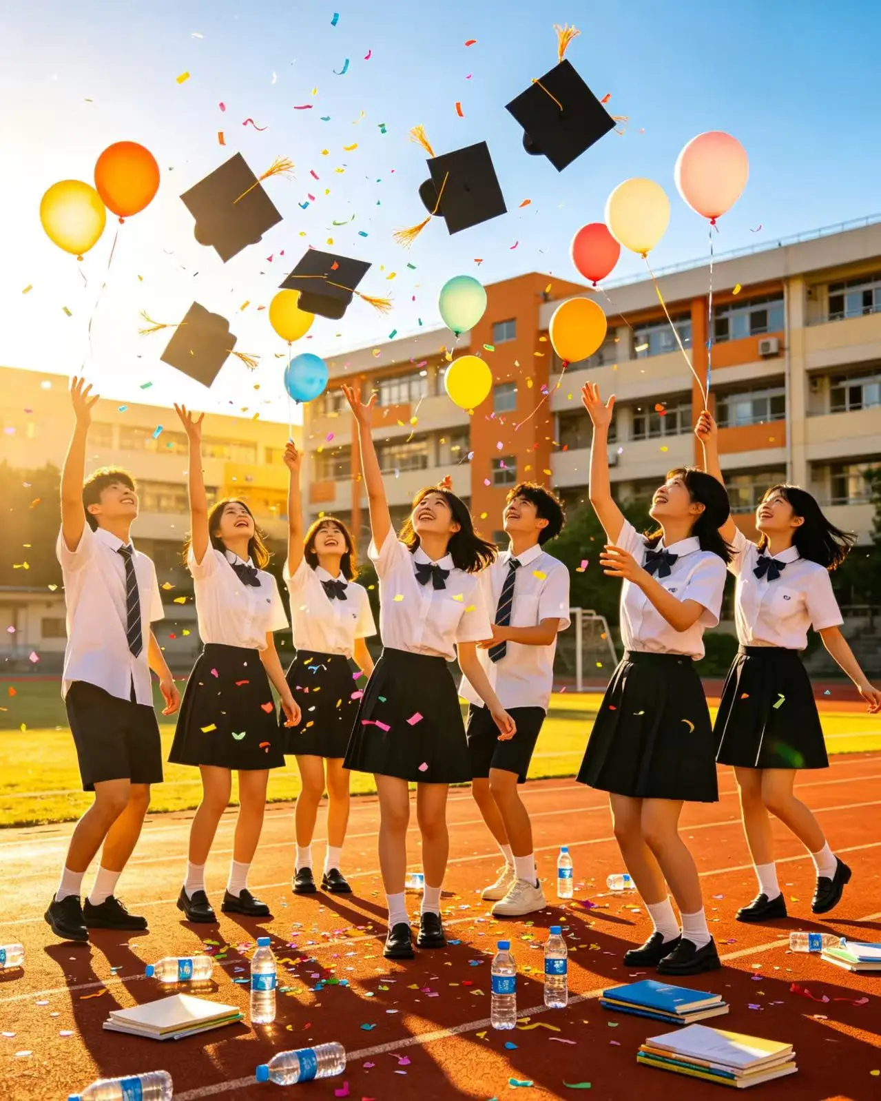 高考结束 2026高考落下帷幕，祝各位同学金榜题名，前程似锦！考上理想的大学对了