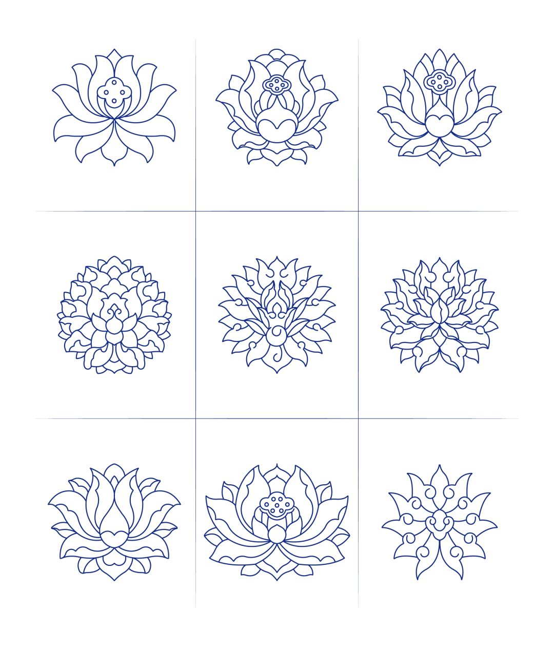 传统花卉图案纹样(4)