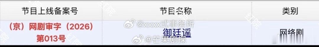 陈哲远吴谨言御廷谣0728开播陈哲远吴谨言御廷谣排播0728 新剧来啦，御廷谣2