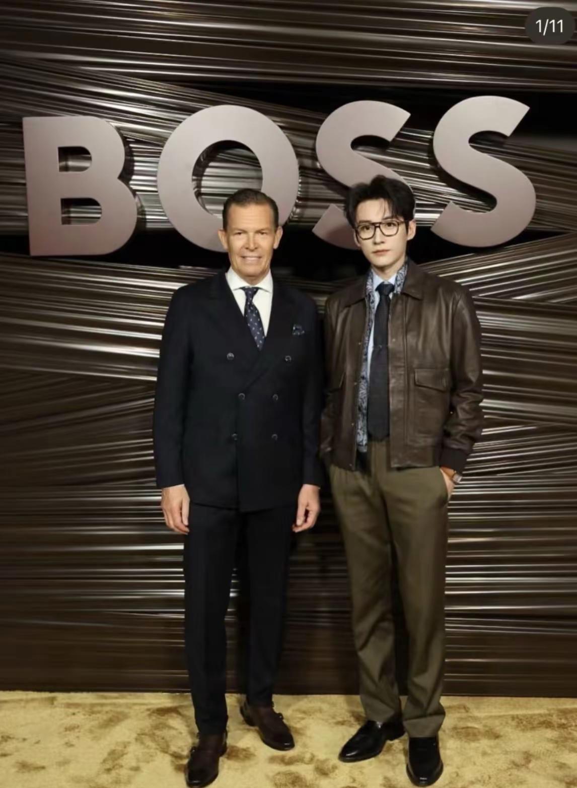 偶买噶！我的古装白月光刘学义现身米兰时装周，与BOSS CEO Daniel G
