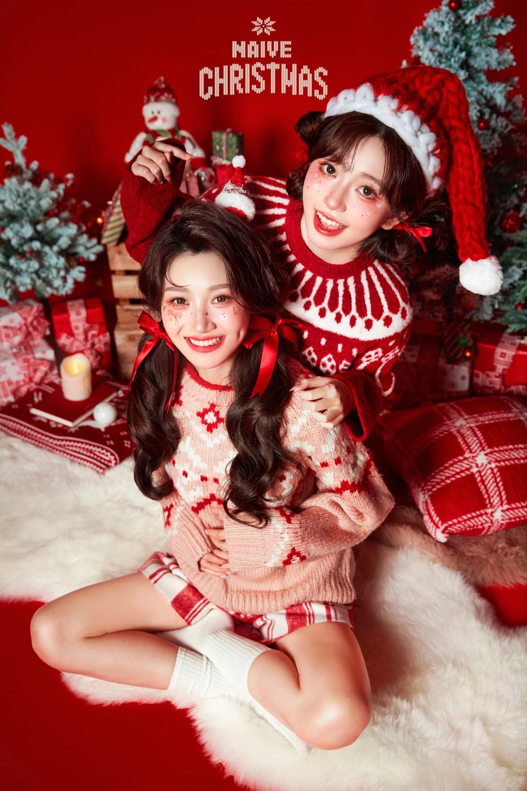 好朋友的圣诞🎄合照就这么拍咯☃️⛄